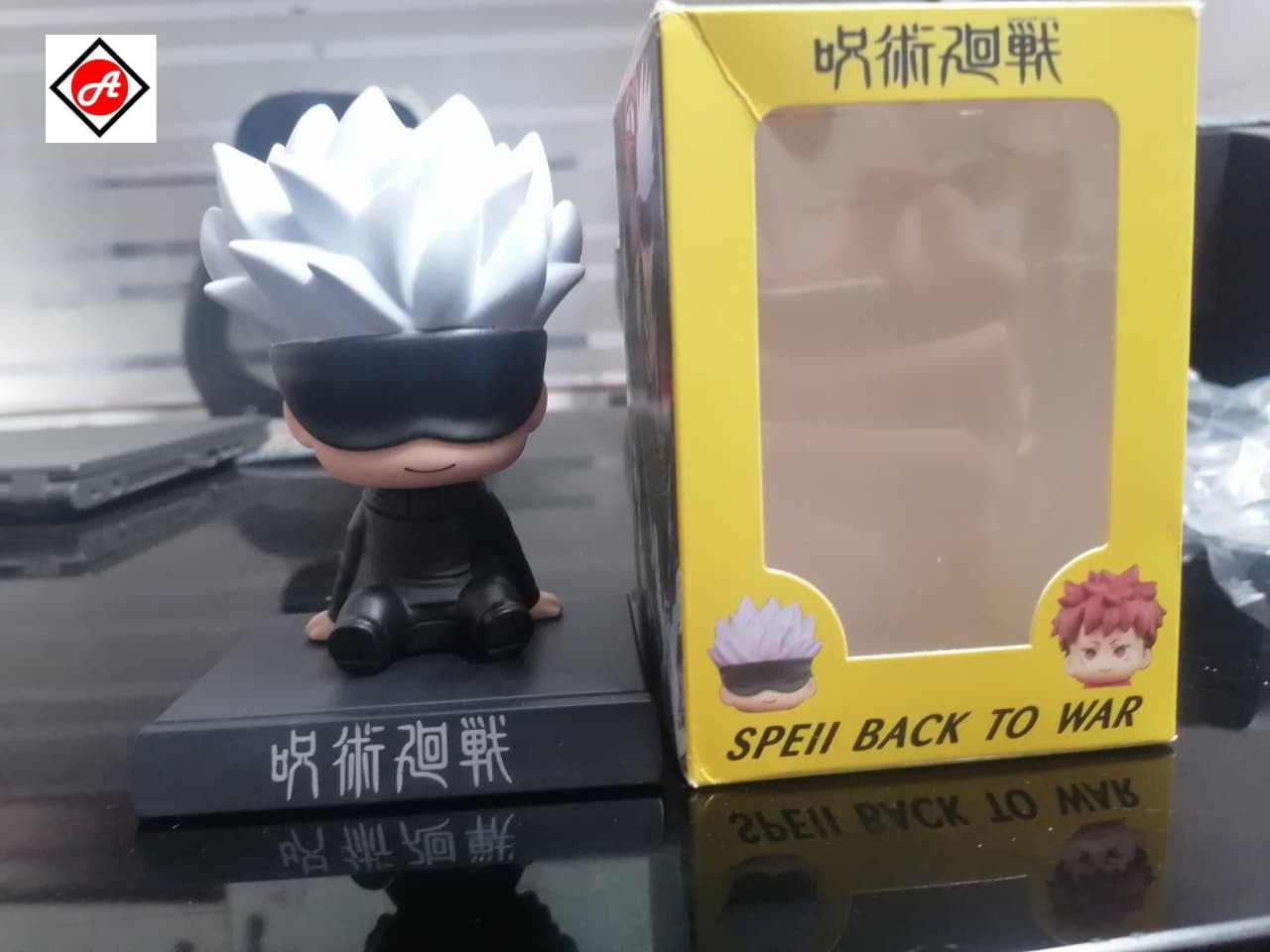 Gojo Satoru Bobble Head Figure – Jujutsu Kaisen Anime Collectible for Desk, Car & Gift - Image 4