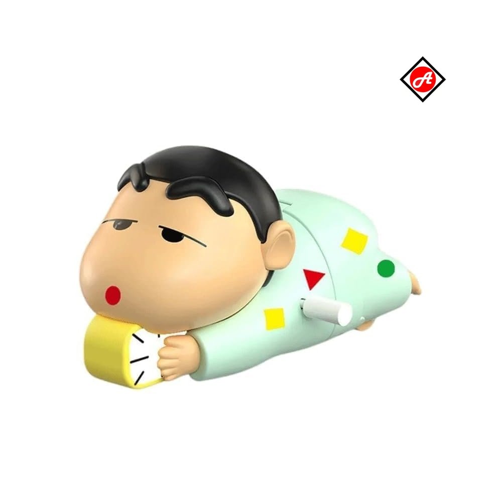 Shinchan Sleeping Crawling Toy – Wind-Up Cartoon Figure for Desk Decor, Stress Relief & Gift - Image 5