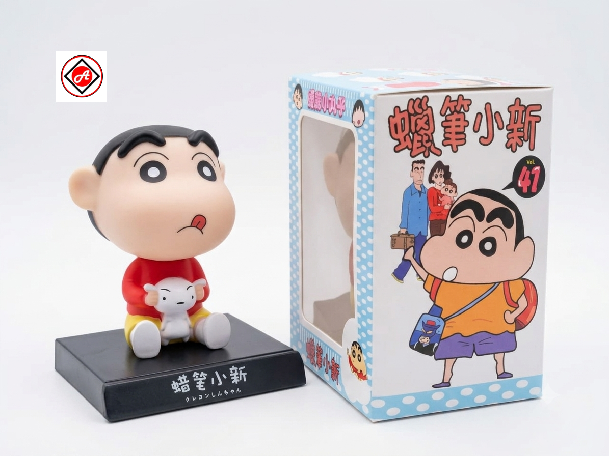 Shinchan & Shiro Bobble Head Figure