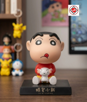 Shinchan & Shiro Bobble Head Figure