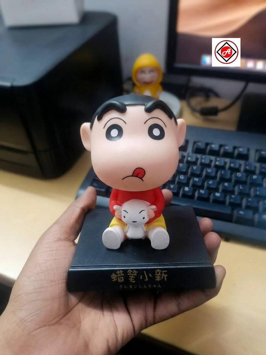 Shinchan & Shiro Bobble Head Figure
