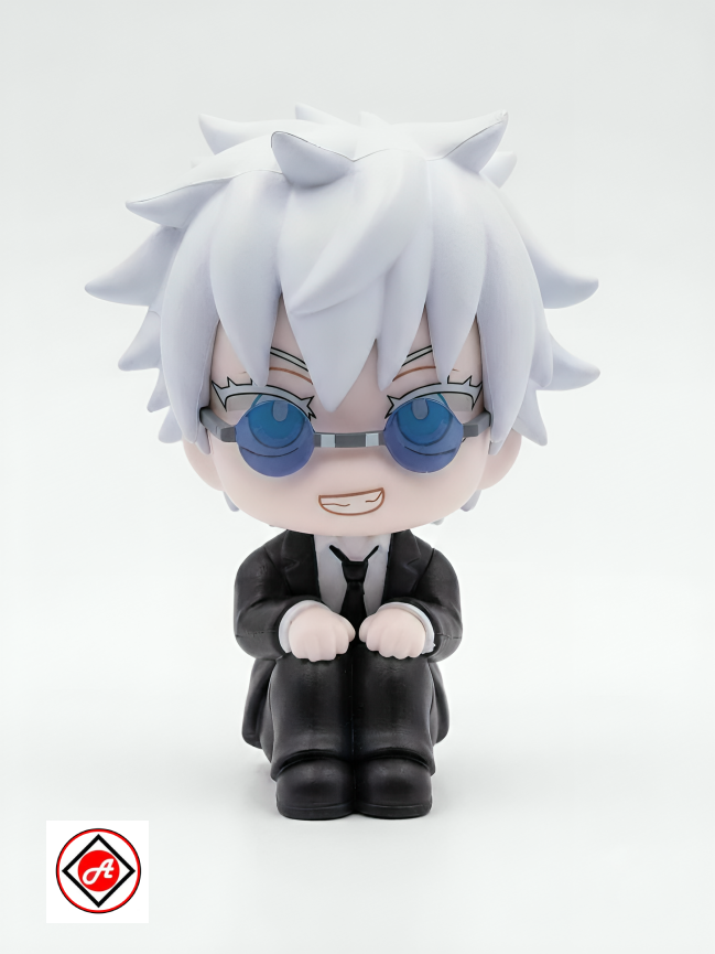 Gojo Satoru Sitting Figure with Glasses (10CM) – Jujutsu Kaisen Collectible Figure (Inspired)