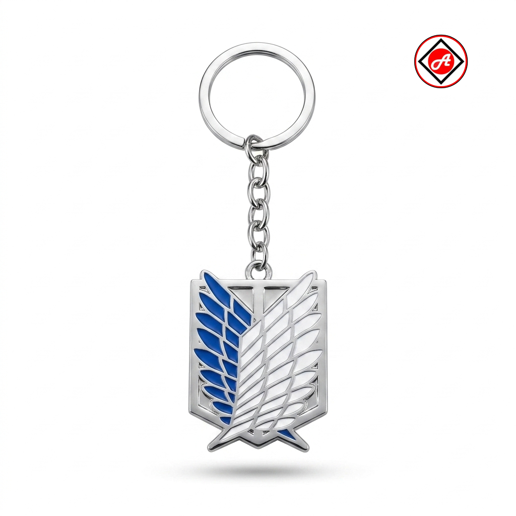 Wings of Freedom Metal Keychain AOT-inspired Survey Corps Emblem Keyring