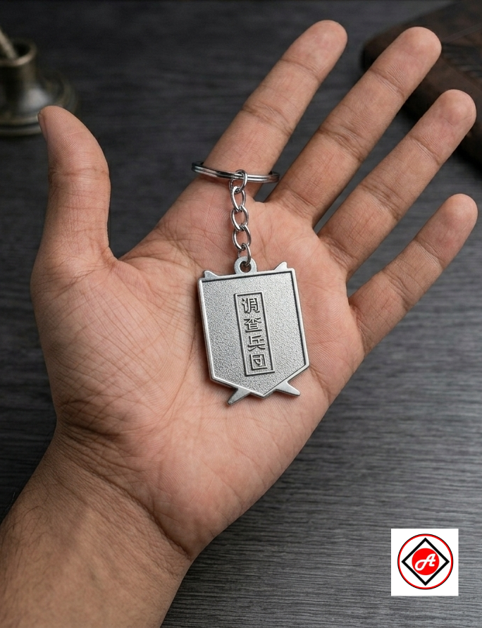 Wings of Freedom Metal Keychain AOT-inspired Survey Corps Emblem Keyring BACK