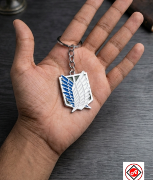 Wings of Freedom Metal Keychain AOT-inspired Survey Corps Emblem Keyring