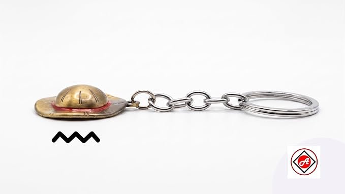 Straw Hat One Piece Inspired Metal Anime Keychain - Image 6